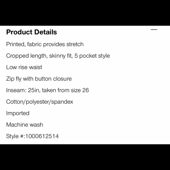 🔥Lucky Brand 🍀 Low rise Lolita Crop - Picture 3 of 13